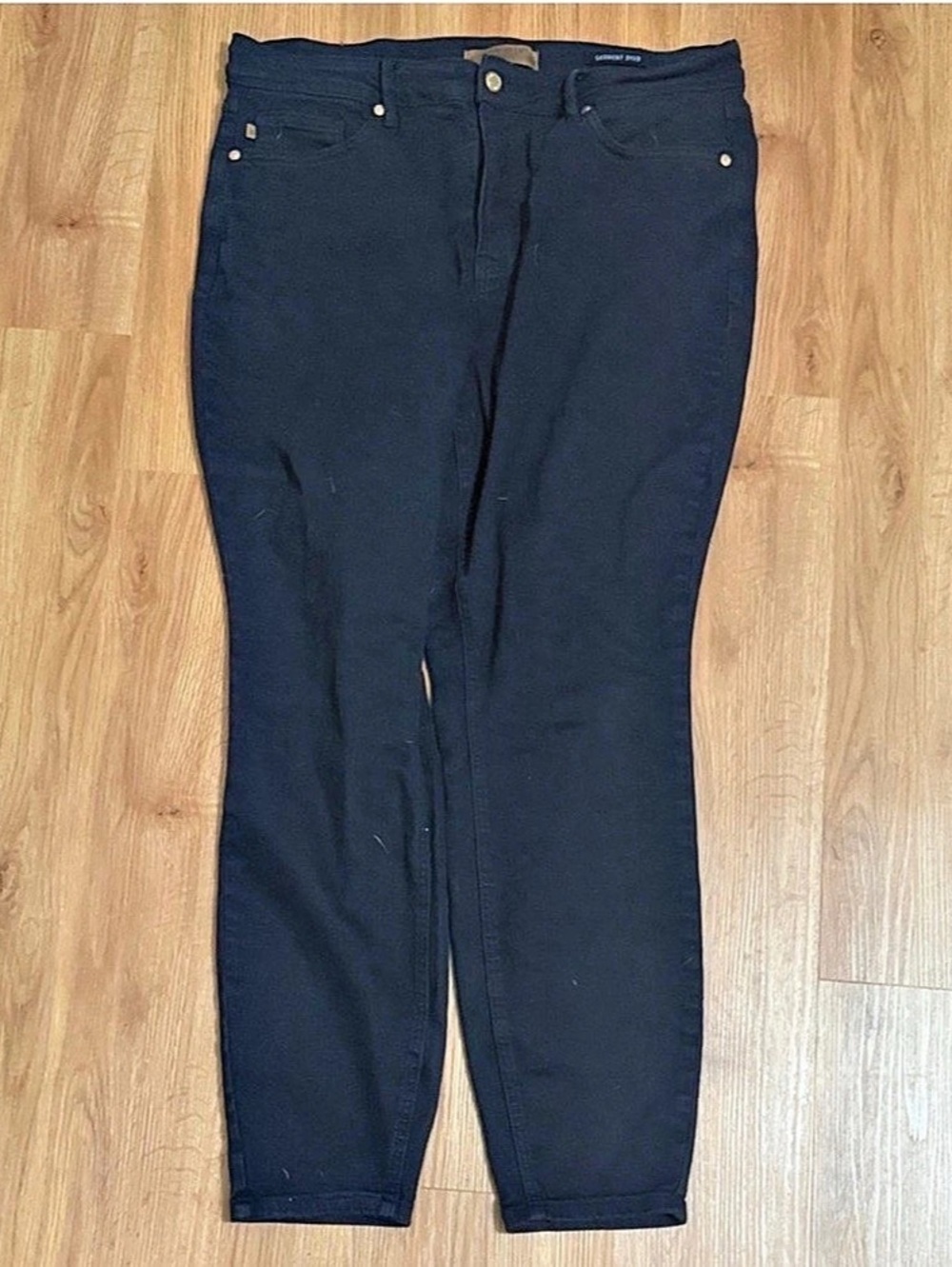 Judy Blue Garment Dyed Tummy Control Skinny Jeans Black 16W